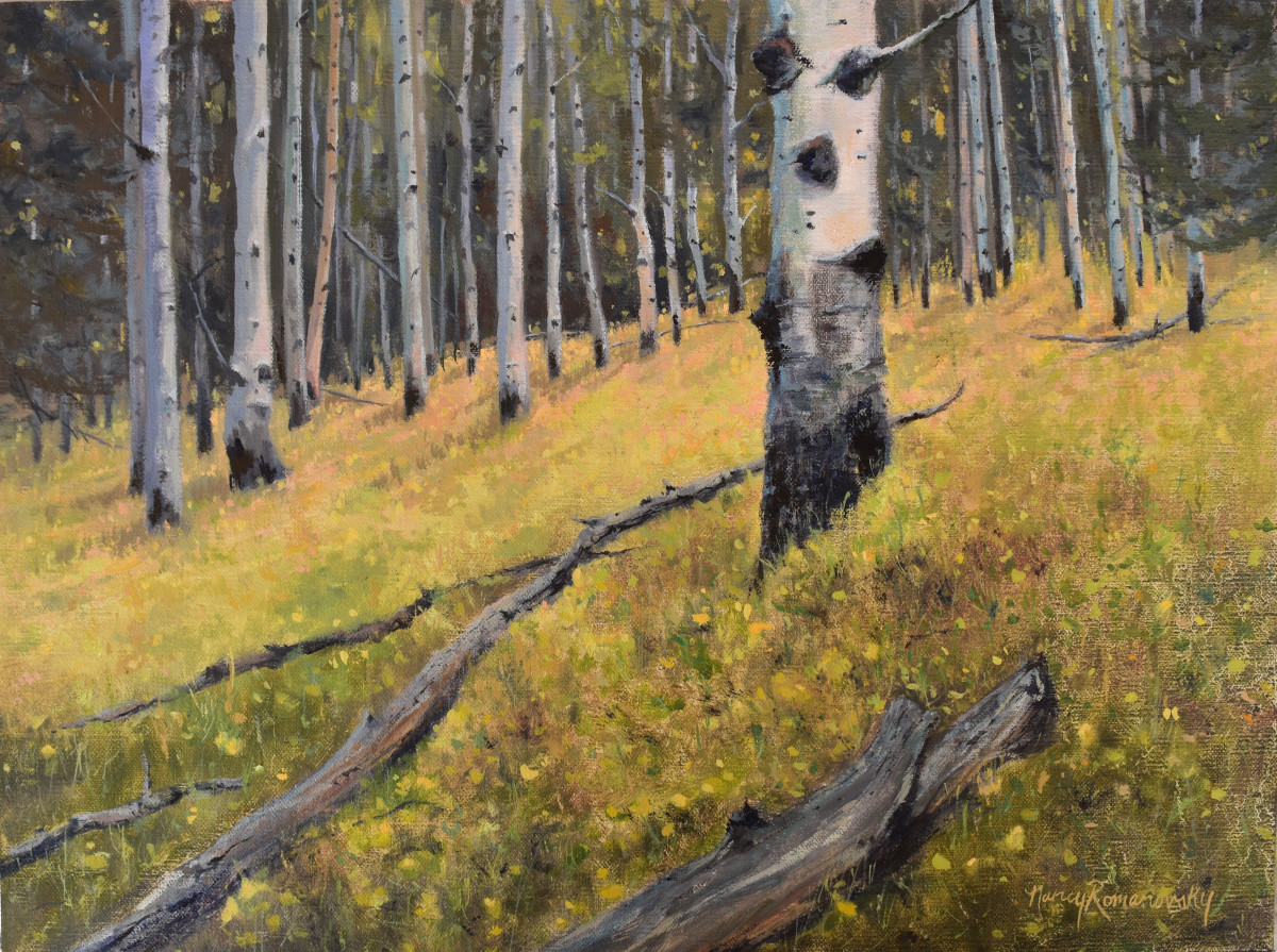 Aspen Slope by Nancy Romanovsky 