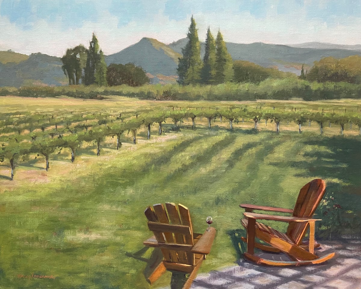 Vineyard View by Nancy Romanovsky 