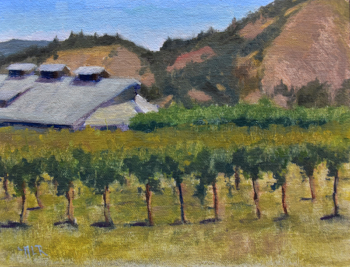 Vineyard Shed by Nancy Romanovsky 