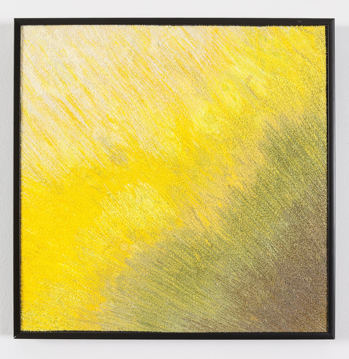 Synesthesia #1 Yellow by Lesley Turner  Image: Lesley Turner, 'Synesthesia #1 Yellow', 13x13x0.5". Working monochromatically I focused on expressing the color’s radiating energy through line and value. Photo: Tony Bounsall Photo-Design