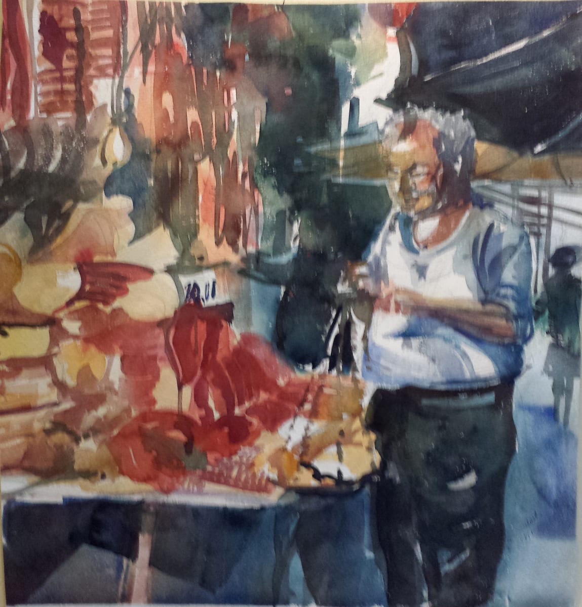 Paris Cheese Market by Jann Lawrence Pollard, Image 1.