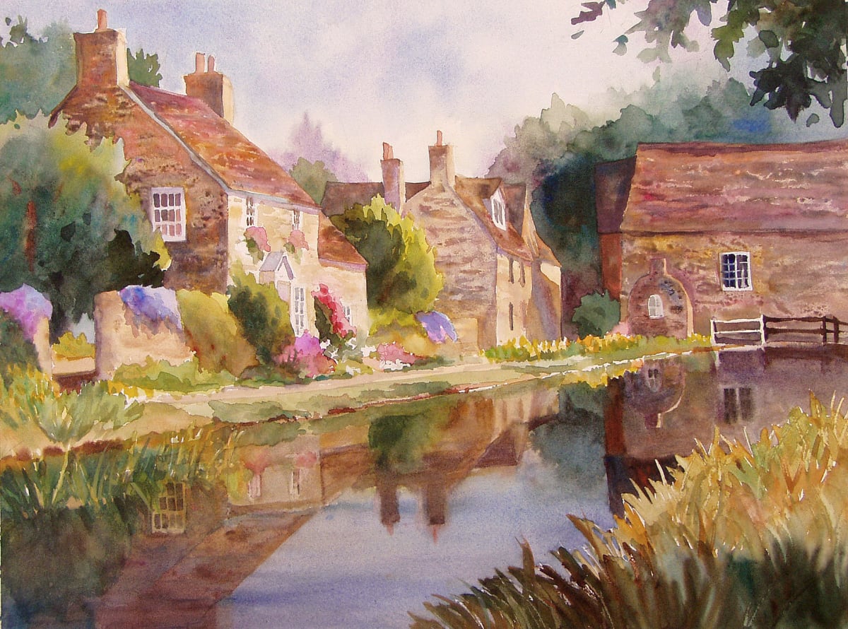 Cotswold Reflections, Lechlade by Jann Lawrence Pollard 
