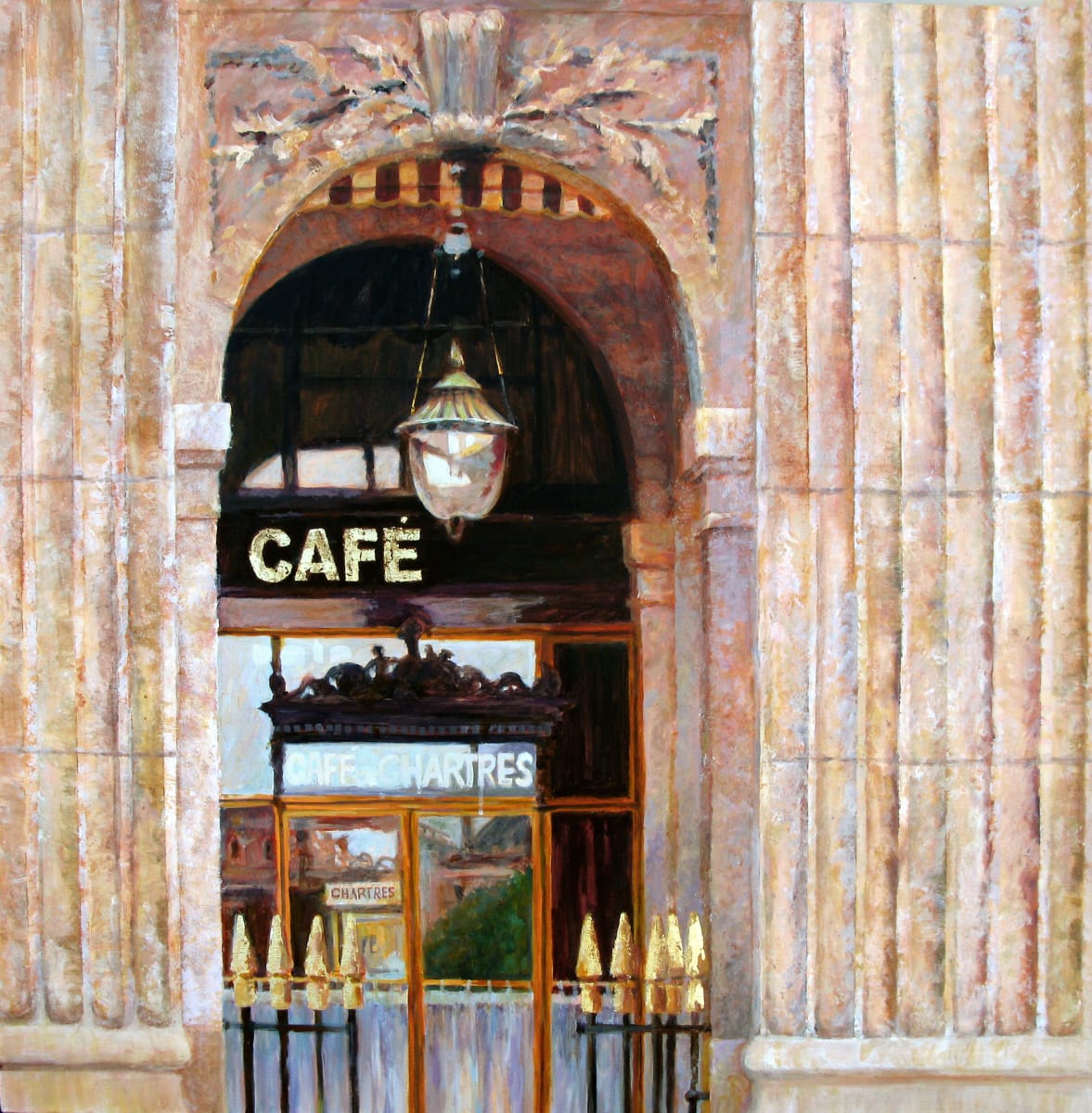 Paris Cafe Reflections by Jann Lawrence Pollard, Image 1.