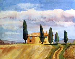 Tuscan Landscape by Jann Lawrence Pollard 