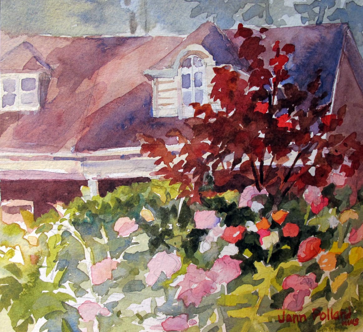 Rose Garden Shadows by Jann Lawrence Pollard 