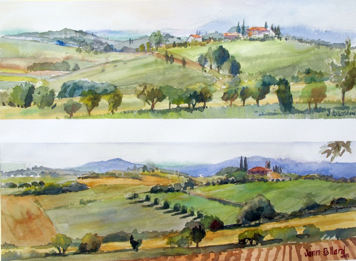 Cortona Landscape — Afternoon by Jann Lawrence Pollard 