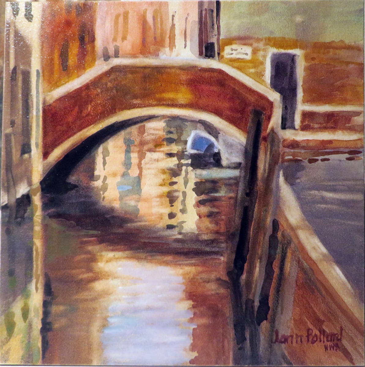 Venice Canal Reflections by Jann Lawrence Pollard  Image: Venice Canal Reflections