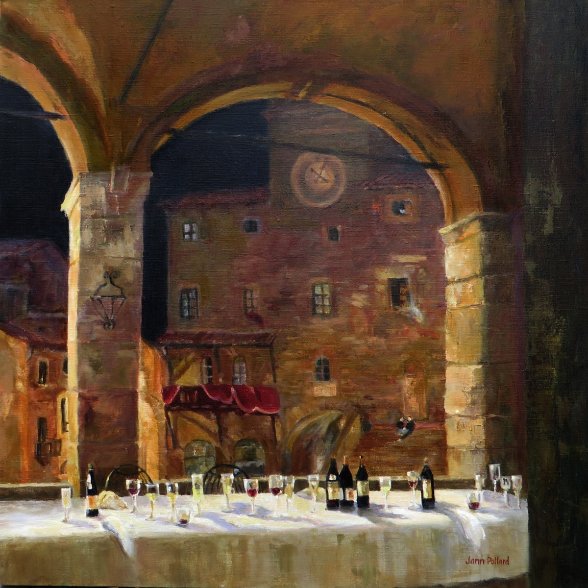 ‘Wine to Table’ - Cortona, Tuscany by Jann Lawrence Pollard  Image: "It was a great evening."