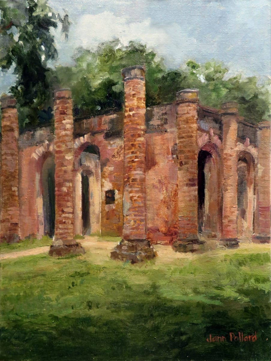 Old Sheldon Ruins, Belmont, SC by Jann Lawrence Pollard 