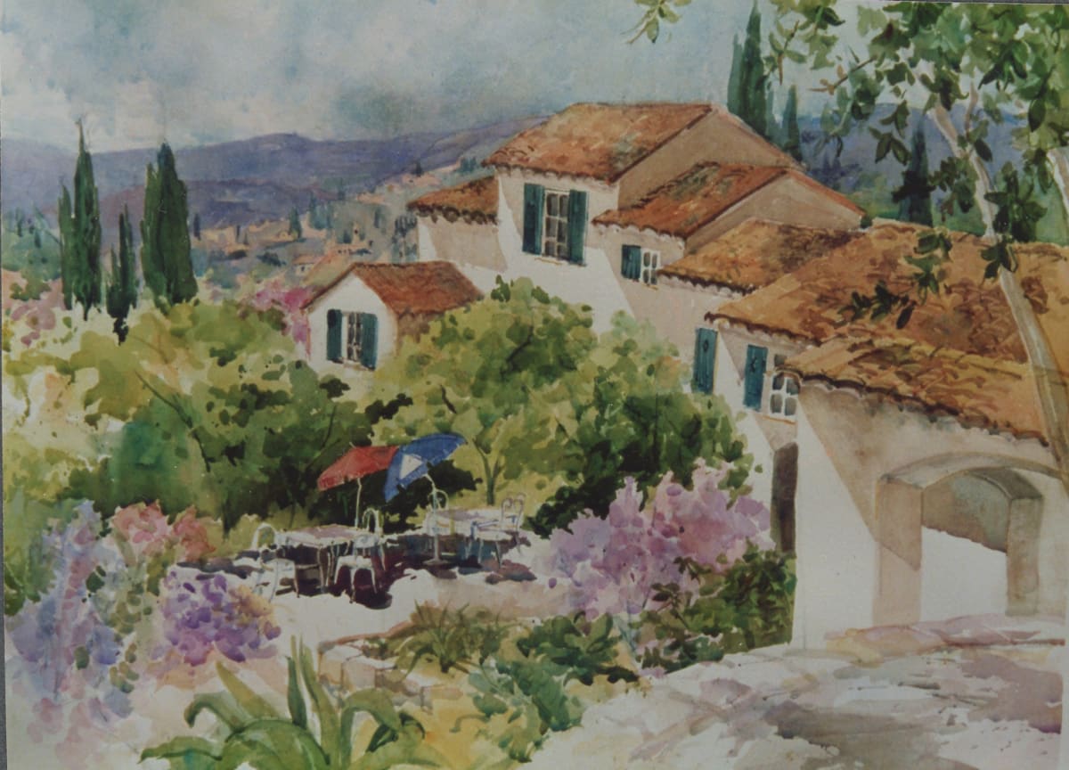 ST. PAUL DE VENCE PATIO by Jann Lawrence Pollard 