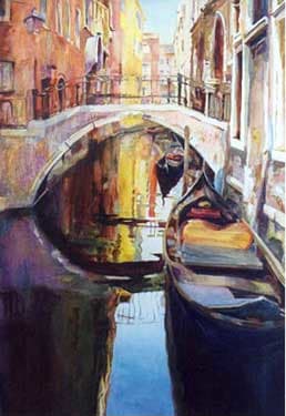 Gondolas at Rest by Jann Lawrence Pollard, Image 1.