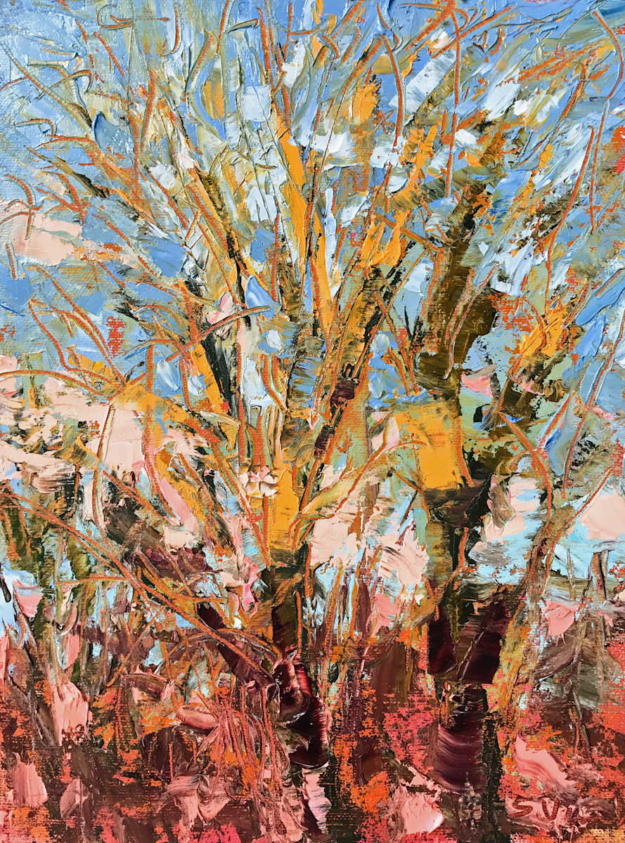Evening Trees by Sally Veach, Image 1.