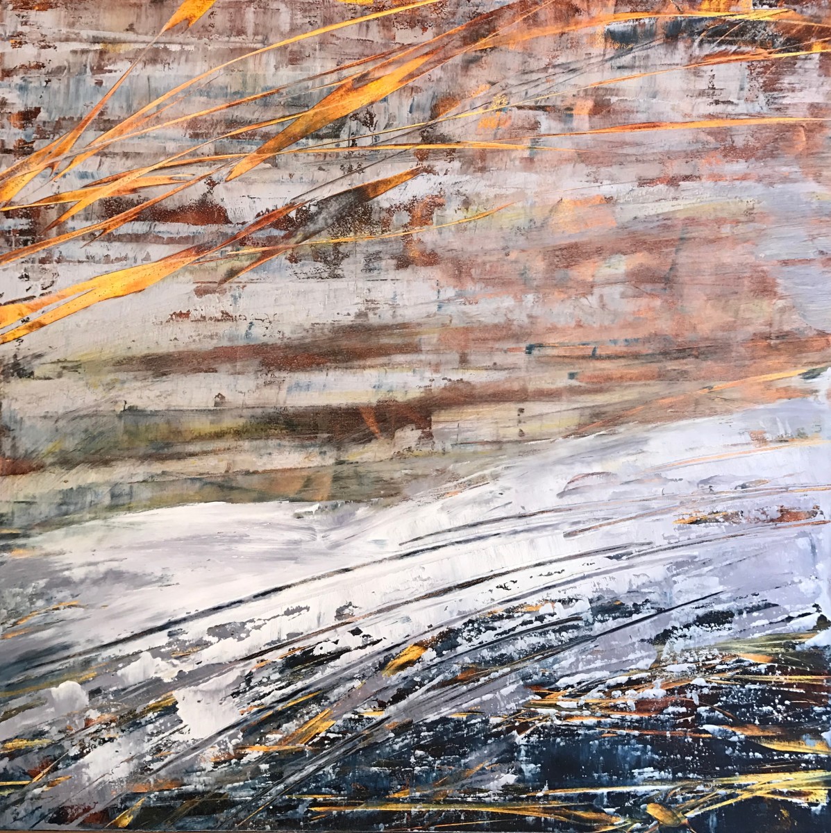 Snowy Field by Sally Veach 