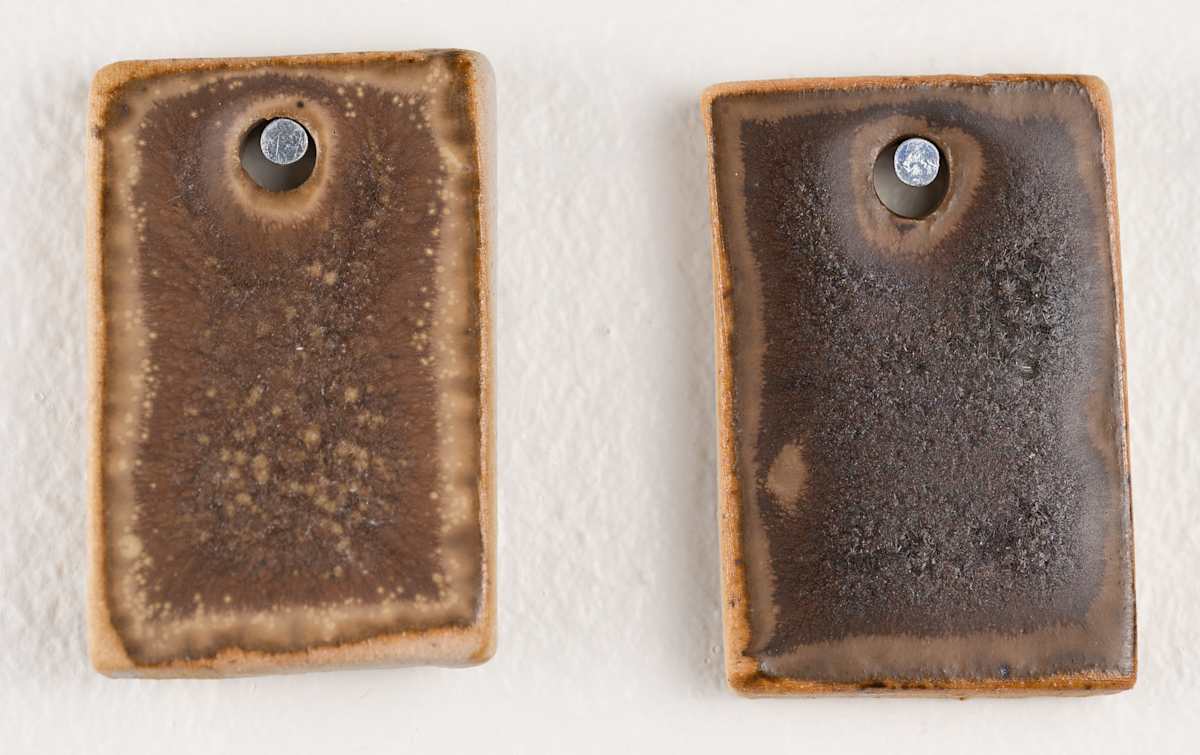 Manganese Glaze by emma estelle chambers  Image: Reduction, manganese 5% and 10%