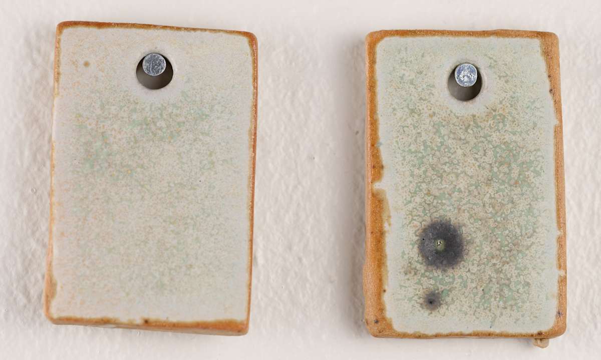 Black Copper Oxide Glaze by emma estelle chambers  Image: Reduction, black copper oxide 4% and 8%