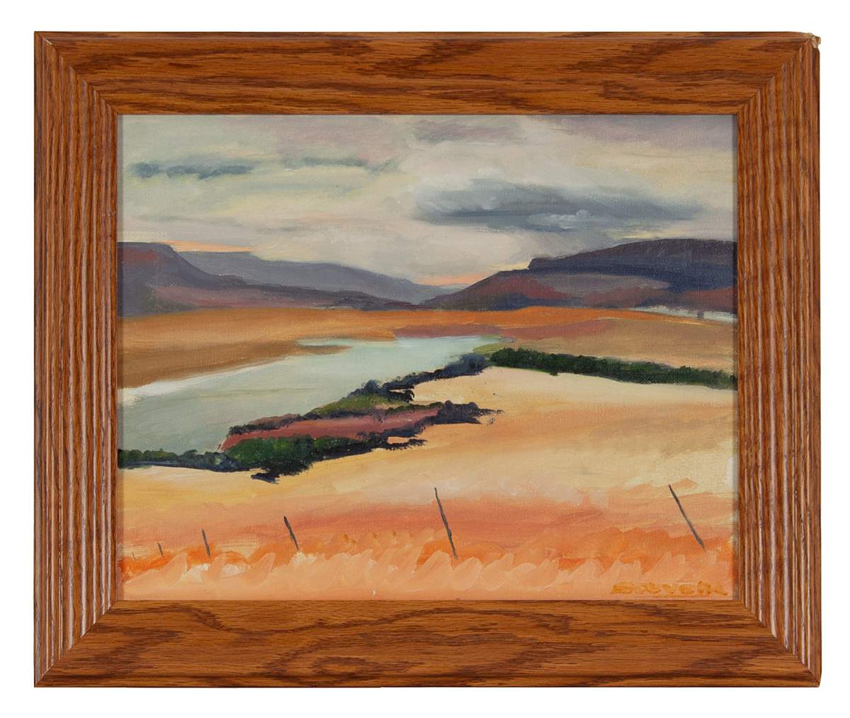 Reservoir at Abiqui by Phyllis Stevens, Image 1.
