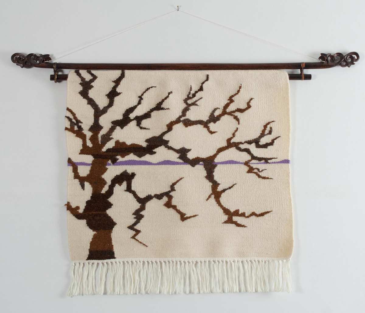 N.M Landscape [White w/ bare tree] by Phyllis Anna Stevens Estate, Image 1.