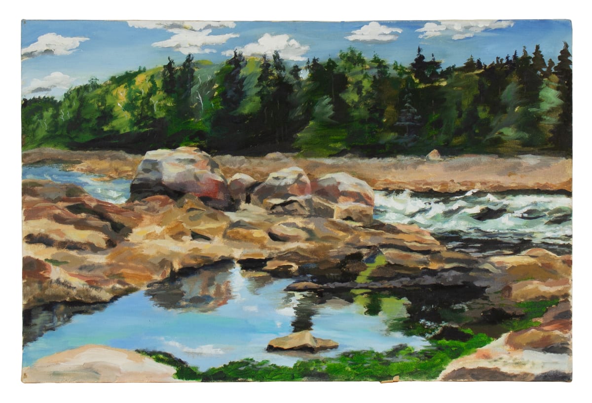 Reversing Tides by Phyllis Anna Stevens Estate  Image: Painted en plein air, Maine