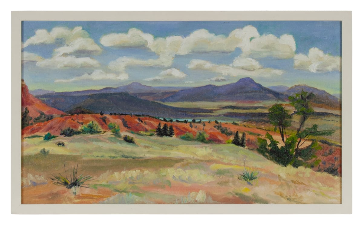 Pedernal From Ghost Ranch by Phyllis Anna Stevens Estate 