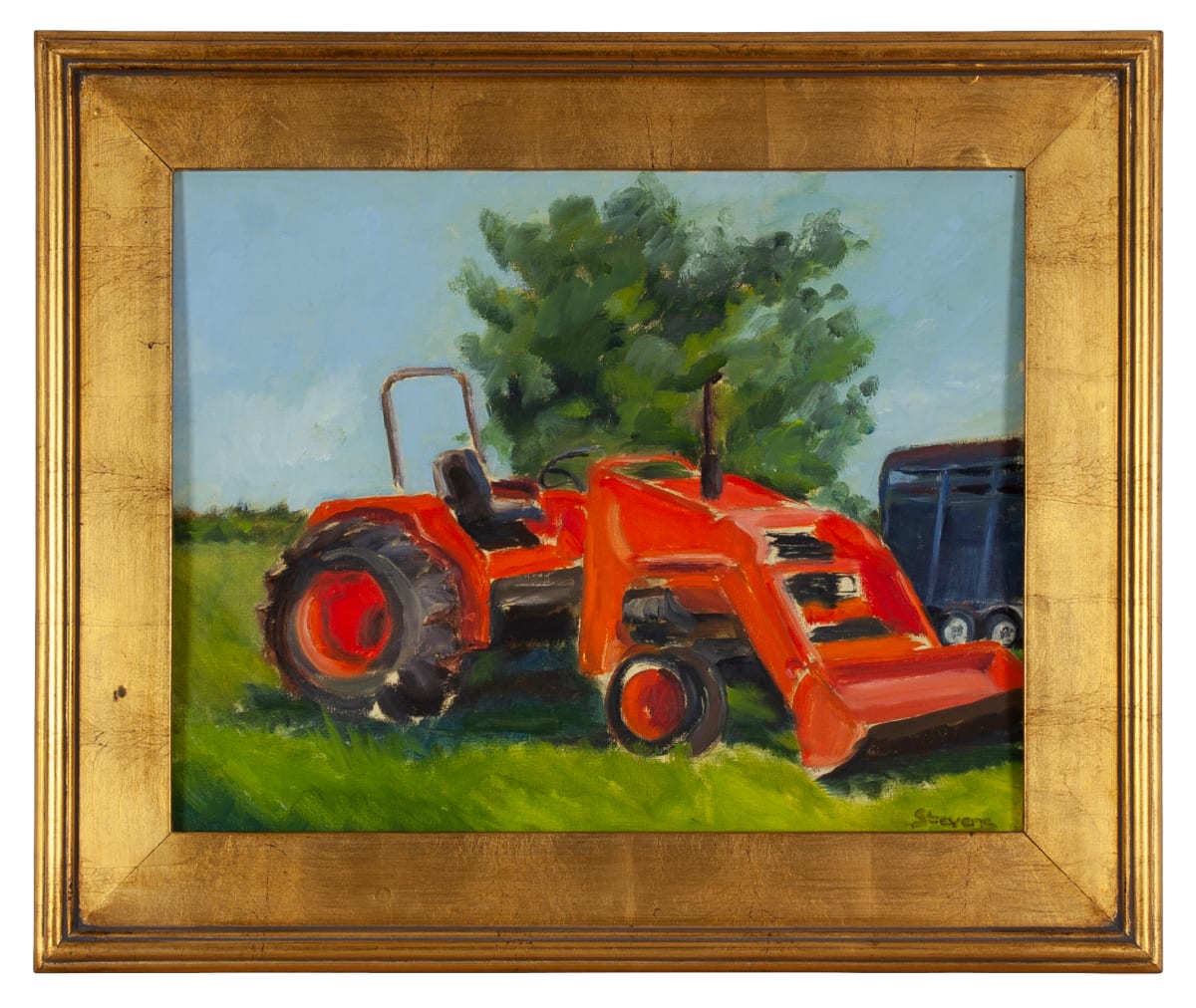 Orange Tractor by Phyllis Stevens 
