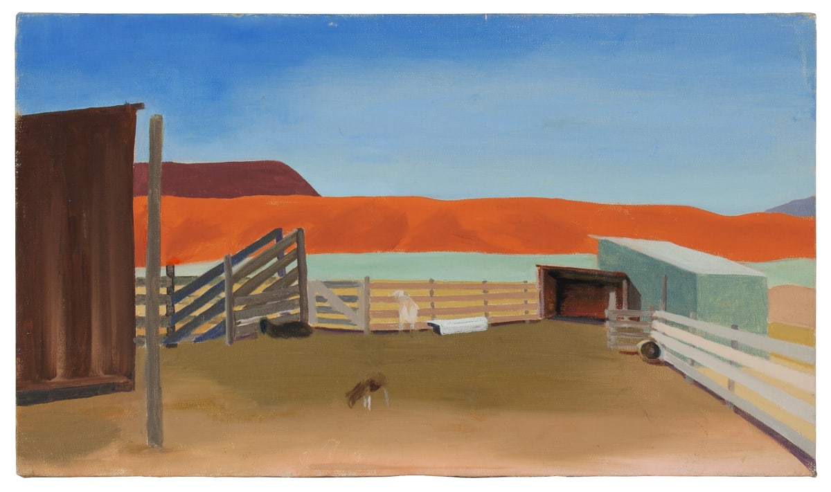 Corral at Ghost Ranch, New Mexico by Phyllis Anna Stevens Estate 