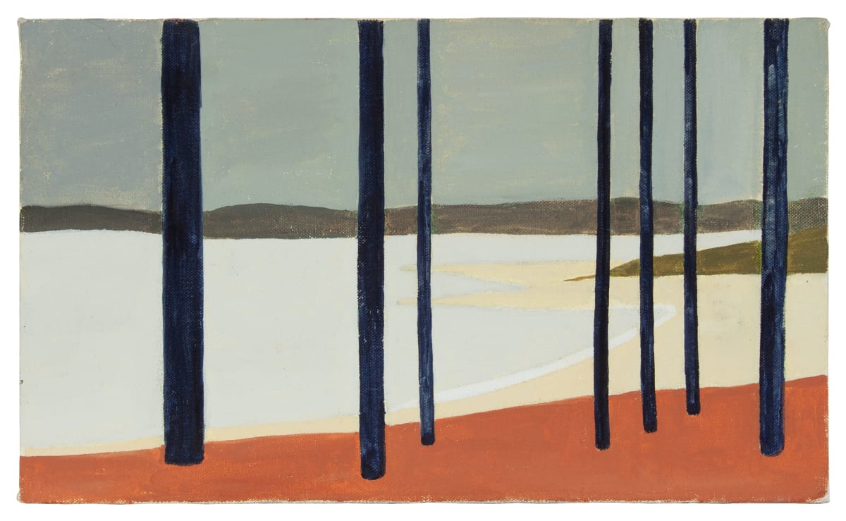 Jordan Lake in Winter by Phyllis Anna Stevens Estate 