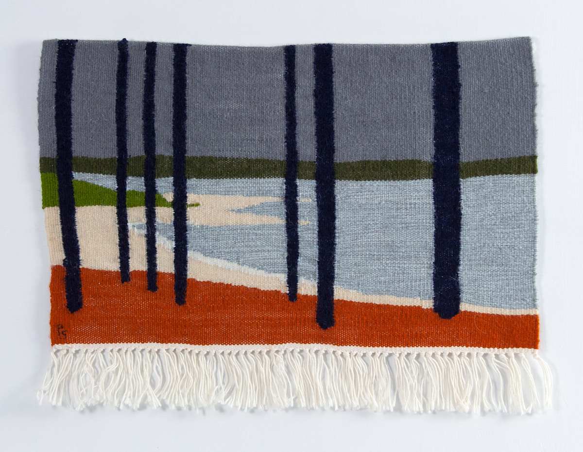 Jordan Lake Tapestry by Phyllis Anna Stevens Estate, Image 1.