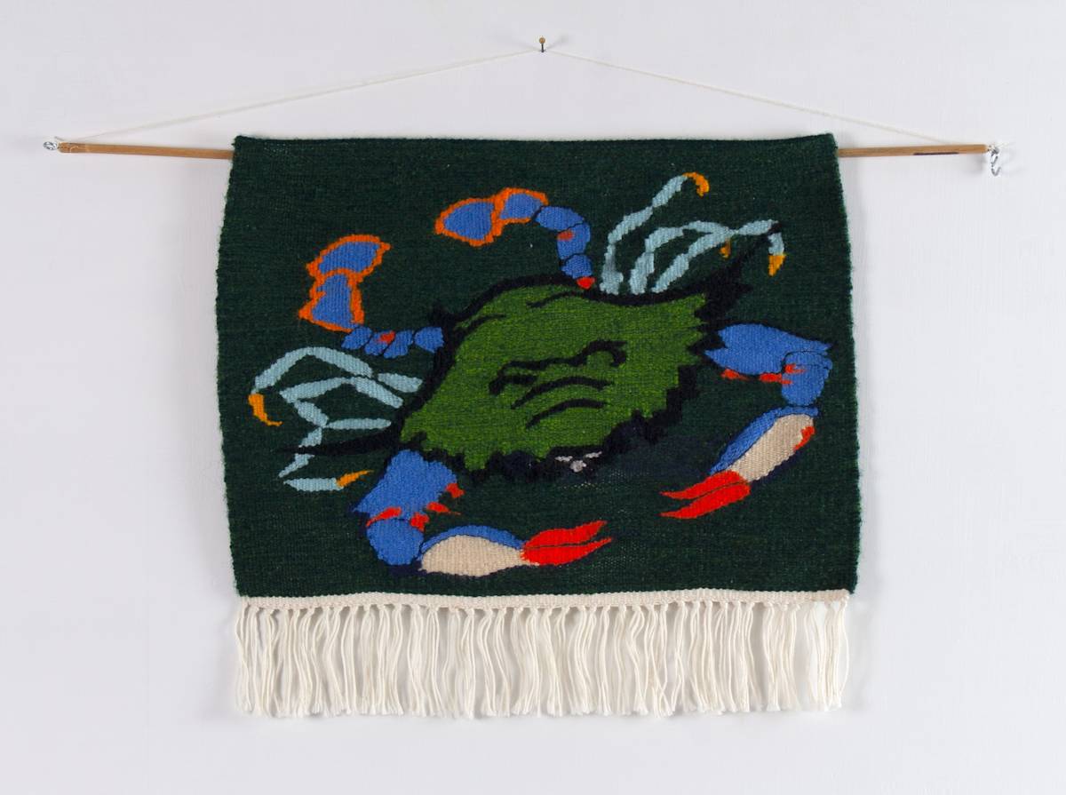 Crab Tapestry by Phyllis Anna Stevens Estate, Image 1.