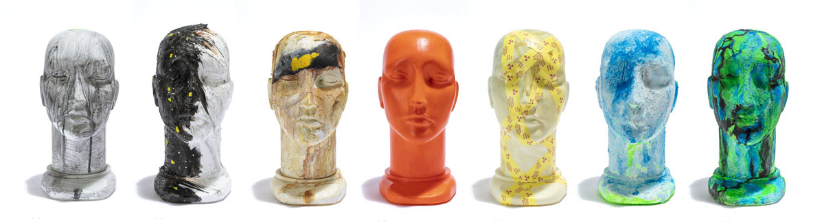 Seven Heads referencing uranium and radioactivity. by Mary Lou Dauray 