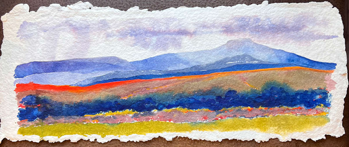 Pedernale in the Fall by Mary Lou Dauray 
