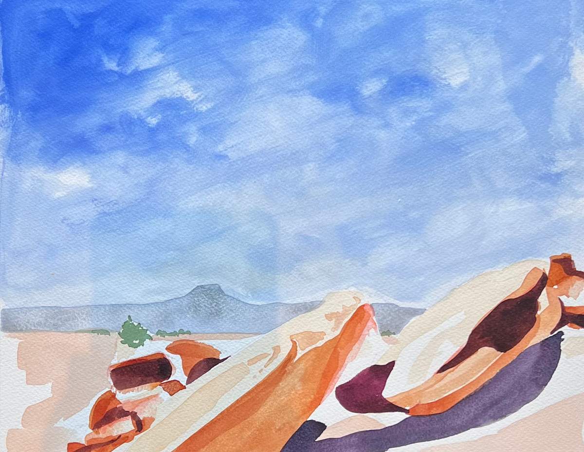 Pedernale and Rocks by Mary Lou Dauray 
