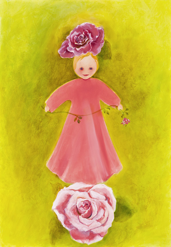 Little Girl Rose by Mary Lou Dauray 