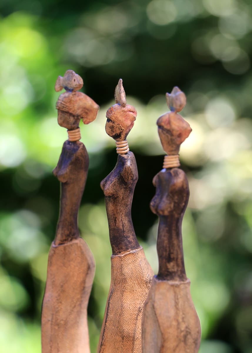 Three African Ladies with Fish 2/12 by Maritza Breitenbach 