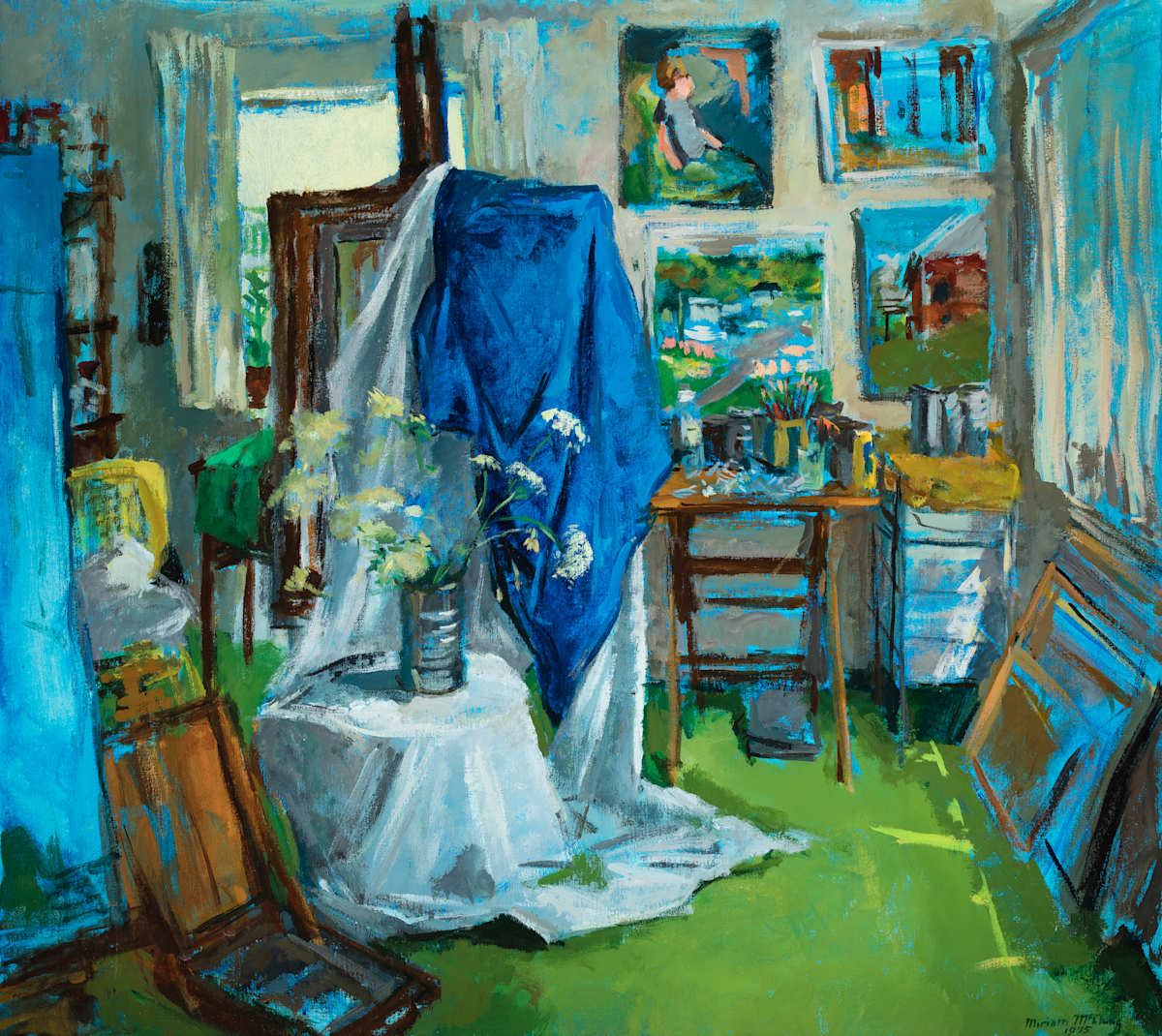 "Blue Studio" by Miriam McClung.