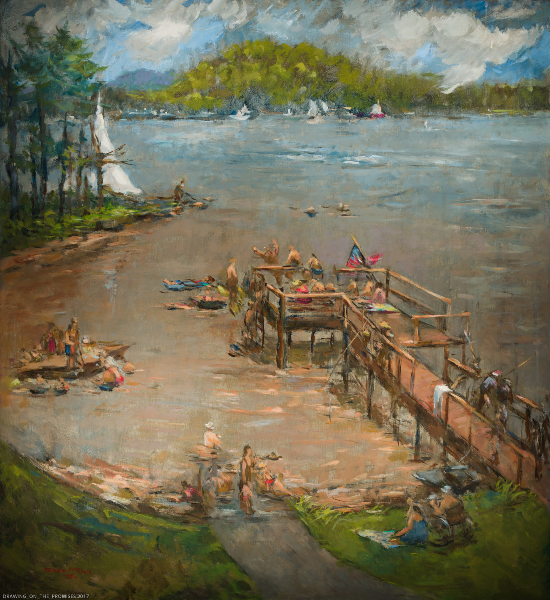 Fourth of July at the Lake by Miriam McClung 