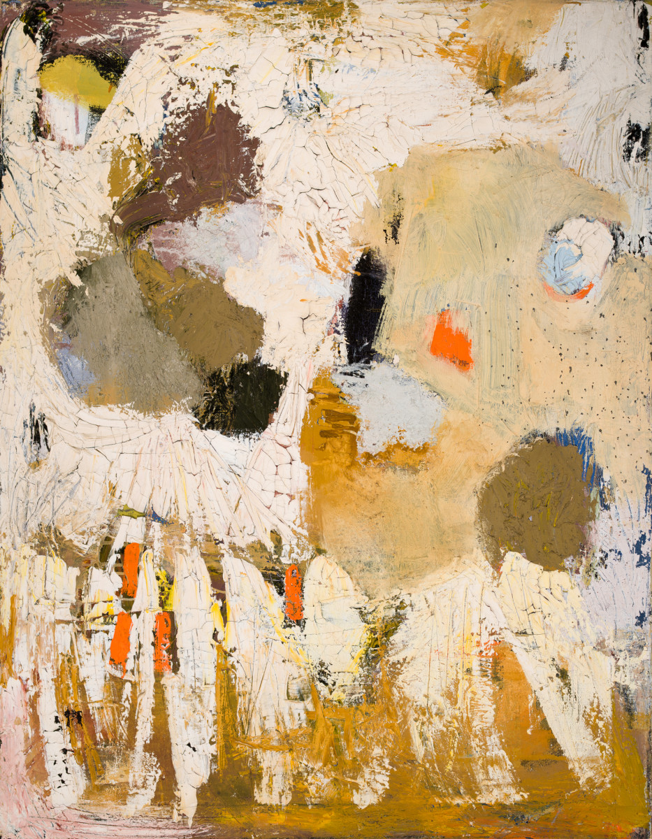 White Abstract by Miriam McClung  Image: "White Abstract". Front. Color correct.