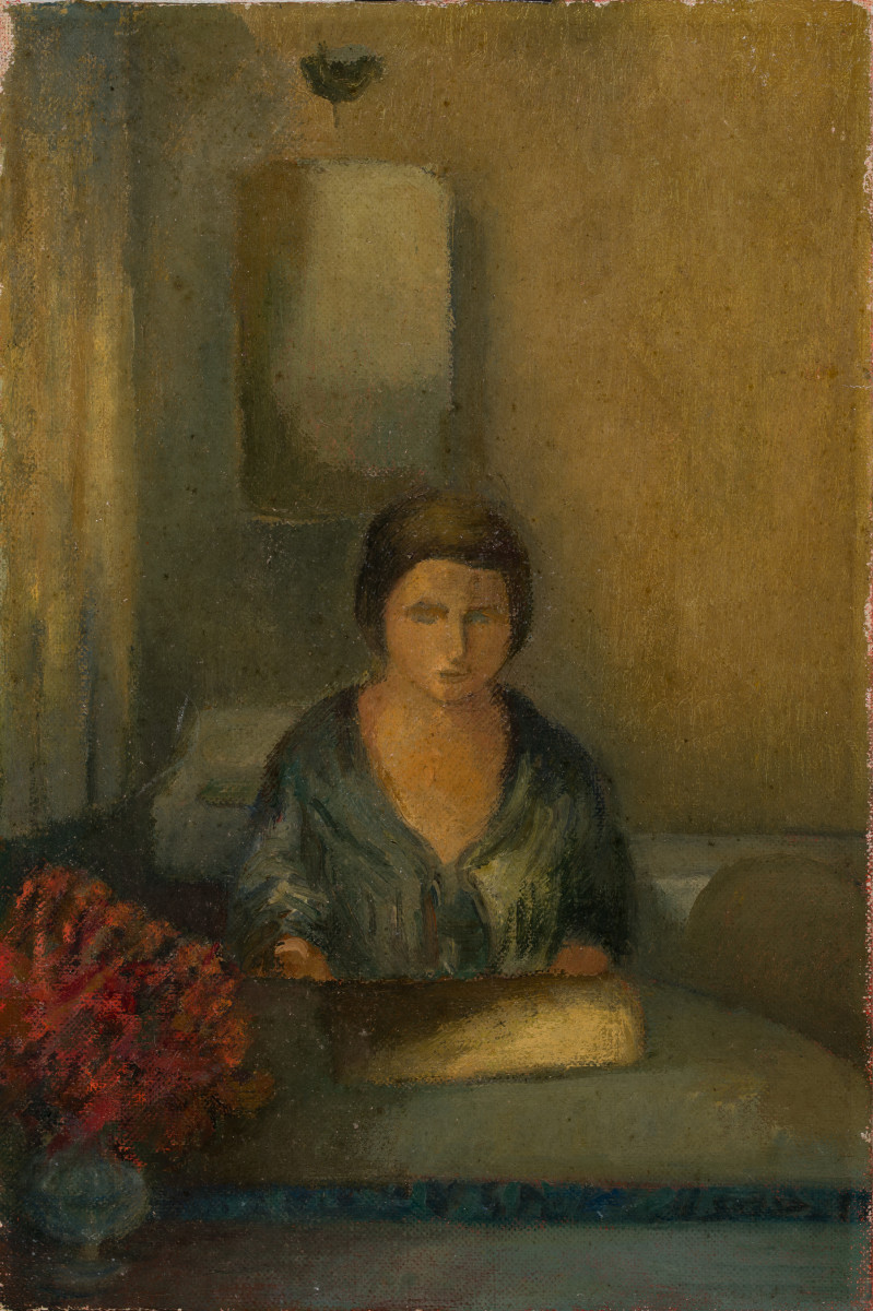 First Self-Portrait of the Artist by Miriam McClung 