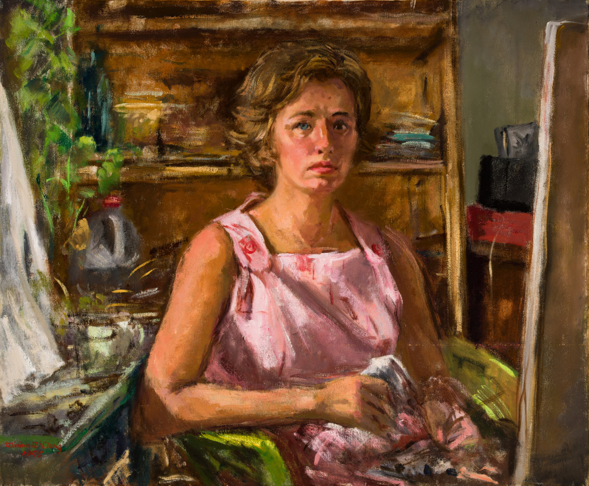 Self Portrait in Pink by Miriam McClung, Image 1.