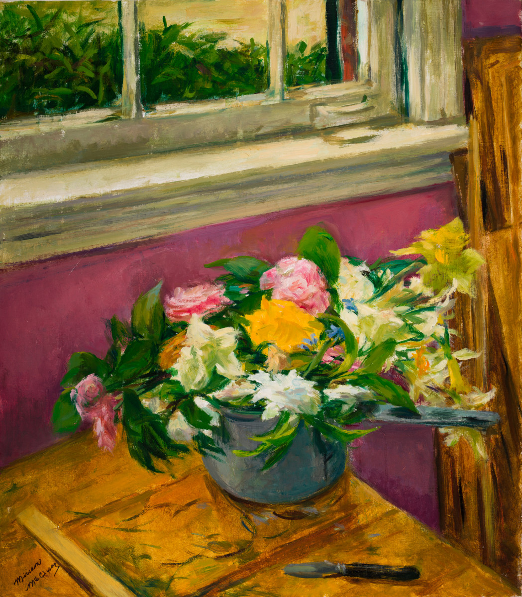 Roses by the Window by Miriam McClung 