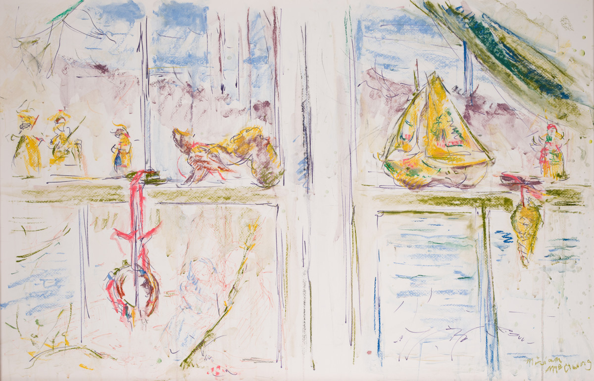 Study for I Saw Three Ships by Miriam McClung 