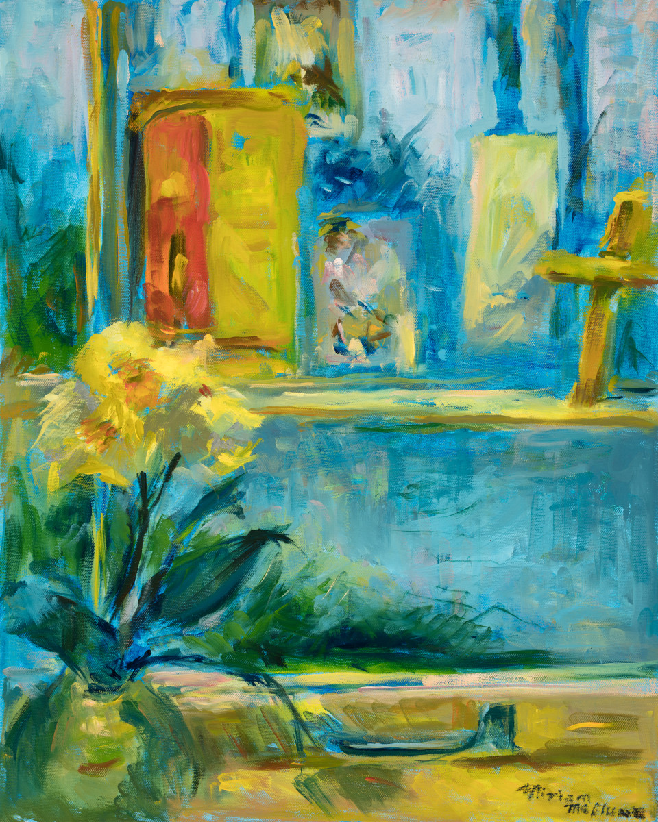 Daffodils by the Window by Miriam McClung 