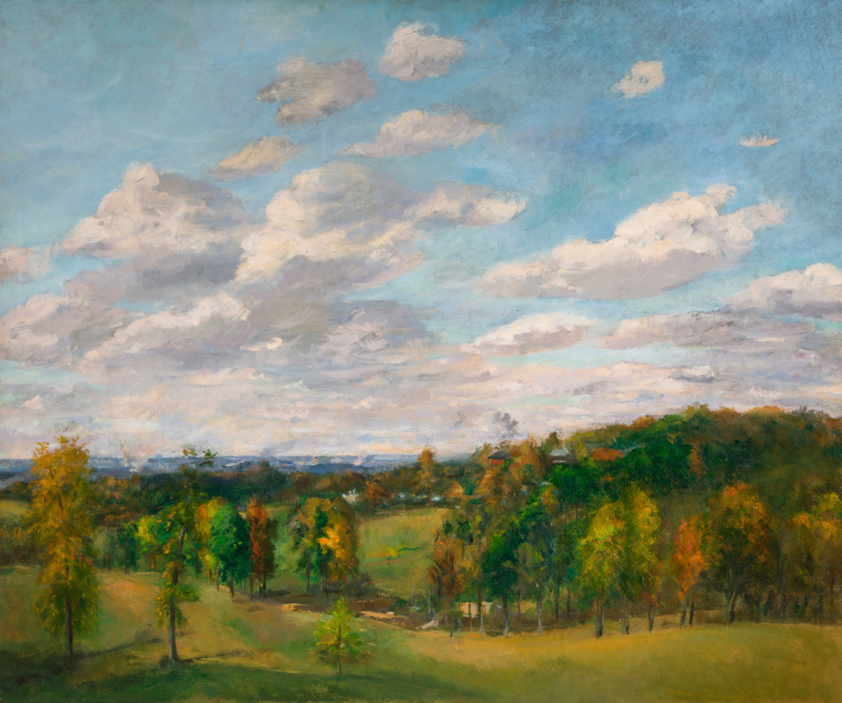 Overlooking Highland Park Golf Course by Miriam McClung 