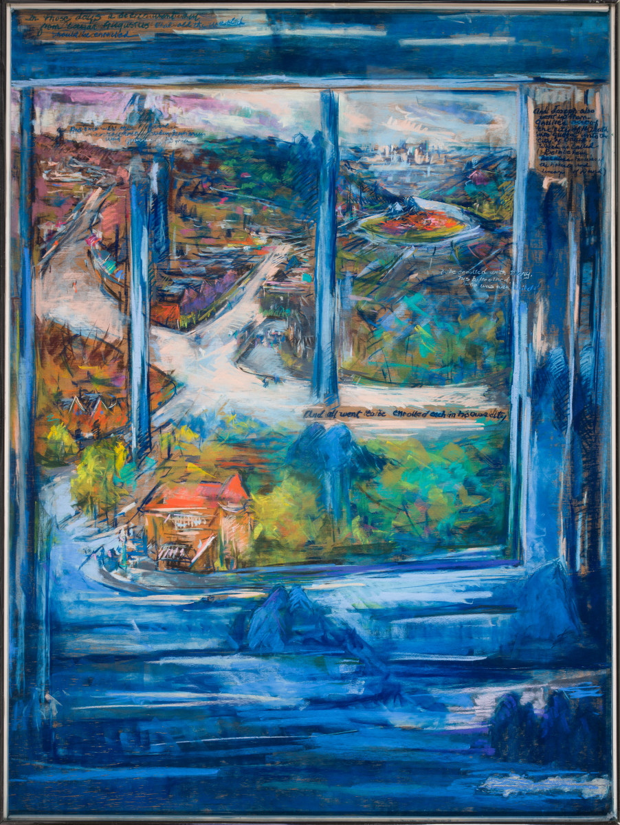 Each To His Own City by Miriam McClung  Image: Each To His Own City. 
Framed. 
Color correct image.