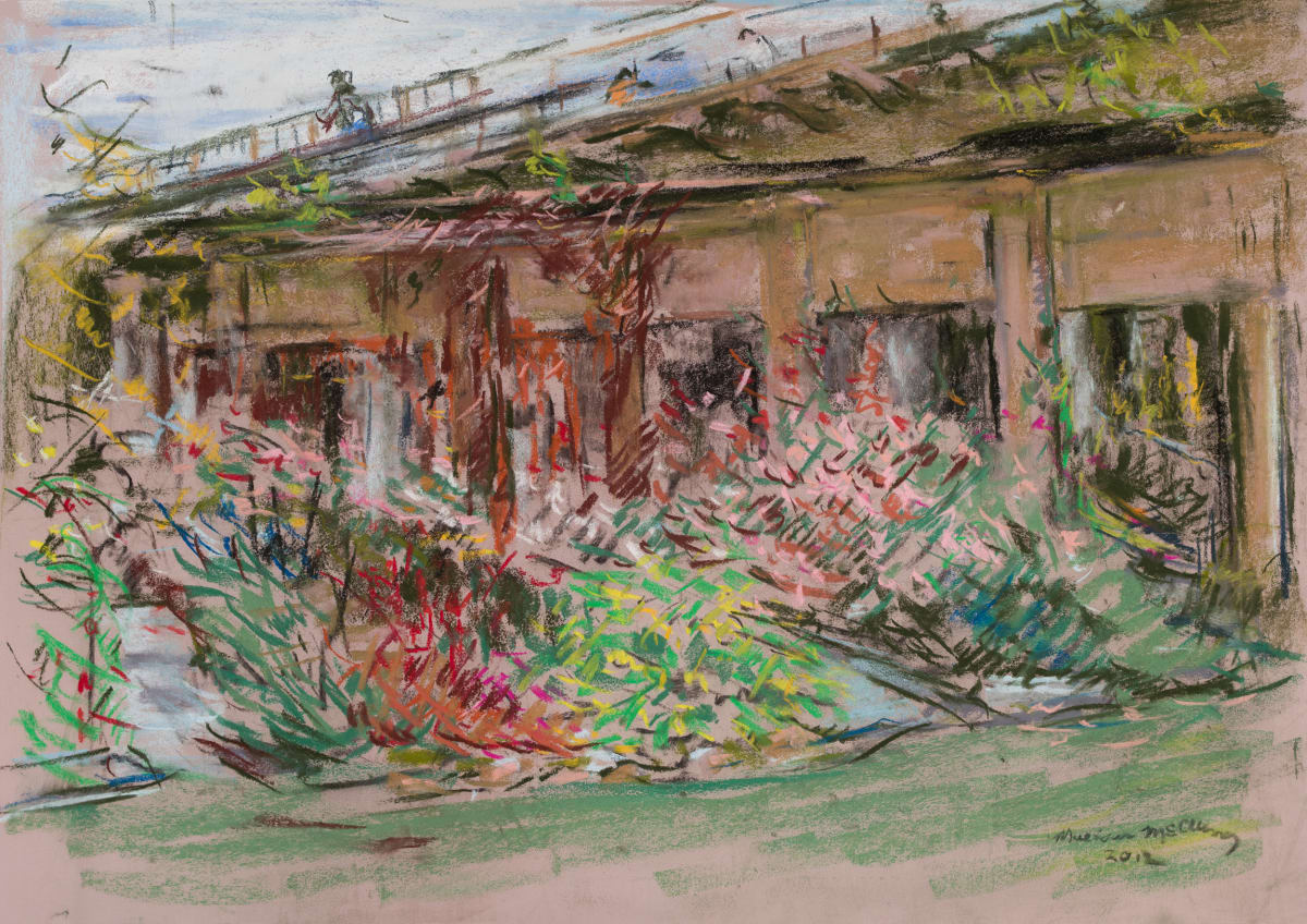 The Viaduct by Grandmother's Garden at Sloss Furnace by Miriam McClung, Image 1.