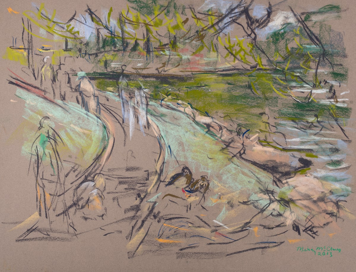 Geese by the Lake at Aldridge Gardens by Miriam McClung, Image 1.