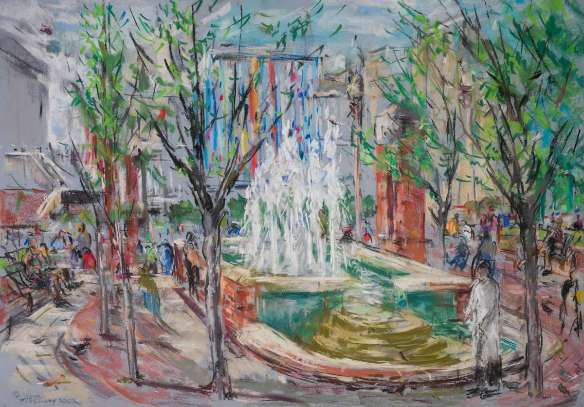 The Fountains at the UAB Callahan Eye Hospital by Miriam McClung, Image 1.
