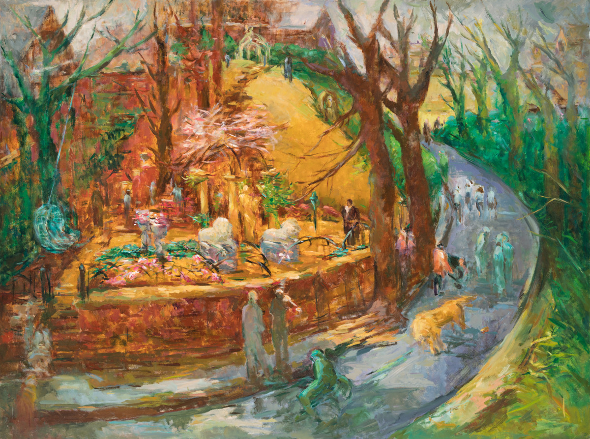 Aslan at Redmont by Miriam McClung 