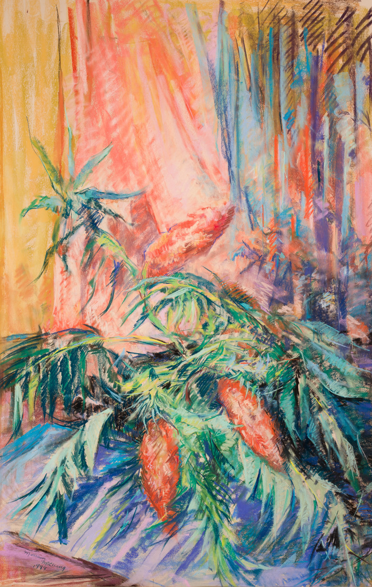 Orange and Blue by Miriam McClung 