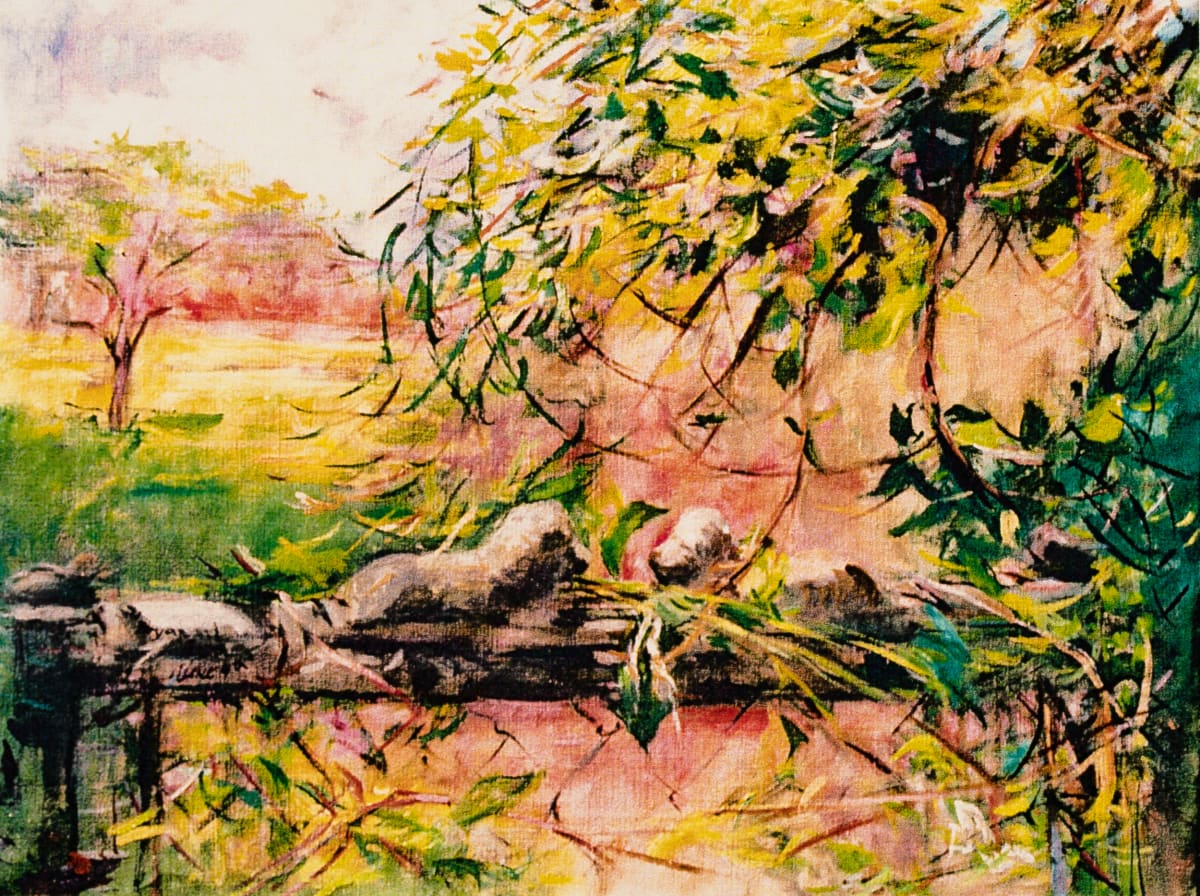 Lions at the Gate by Miriam McClung, Image 1.