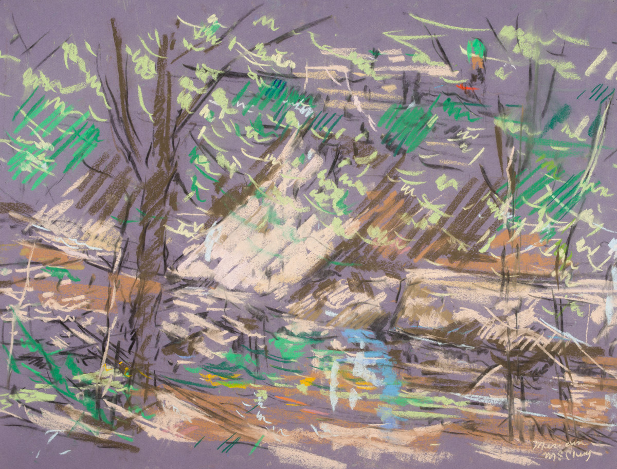 Creek Study - Middle by Miriam McClung 